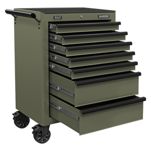 Superline PRO® Heavy-Duty Rollcab 7 Drawer - Khaki