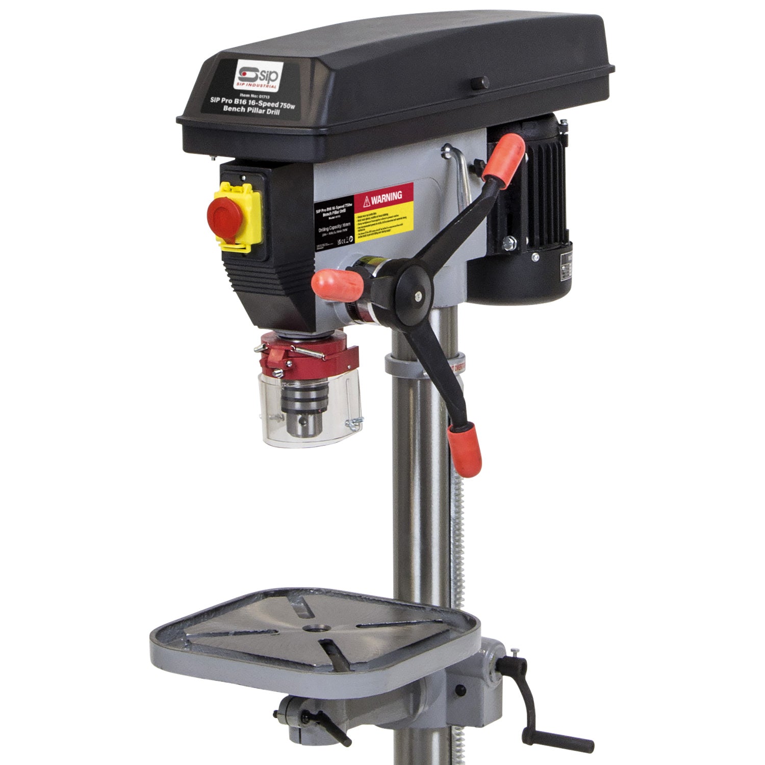SIP Pro B20 Bench Pillar Drill 1000mm, 16-Speed, 750W (01713)