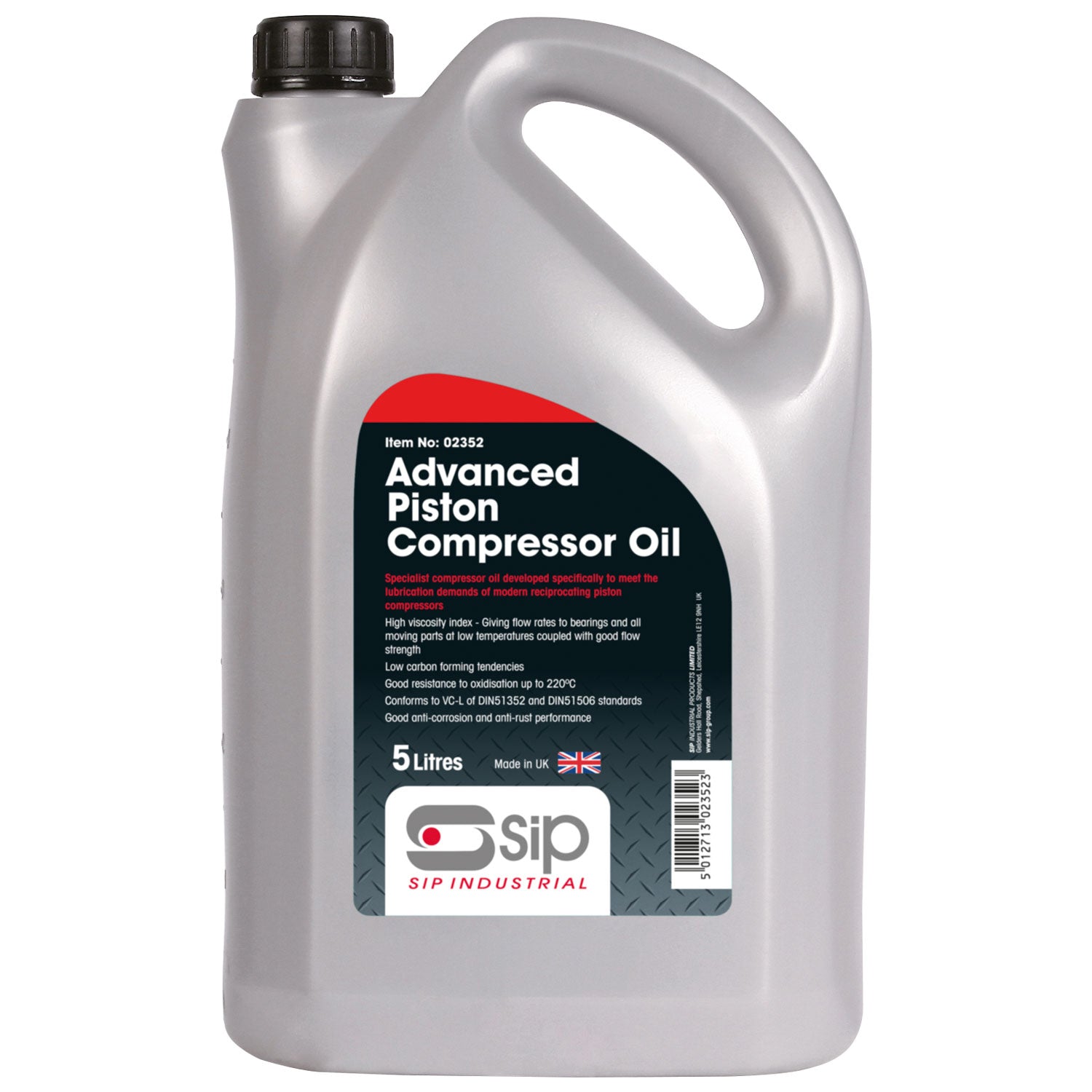 SIP 5L ISO 150 Piston Compressor Oil