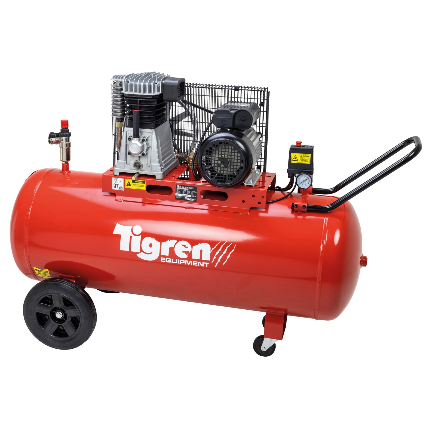 TIGREN 150L Belt Drive Air Compressor, 3hp (04391)