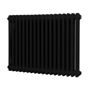 Baridi Horizontal Traditional 2 Column Radiator 600 x 832mm – Black
