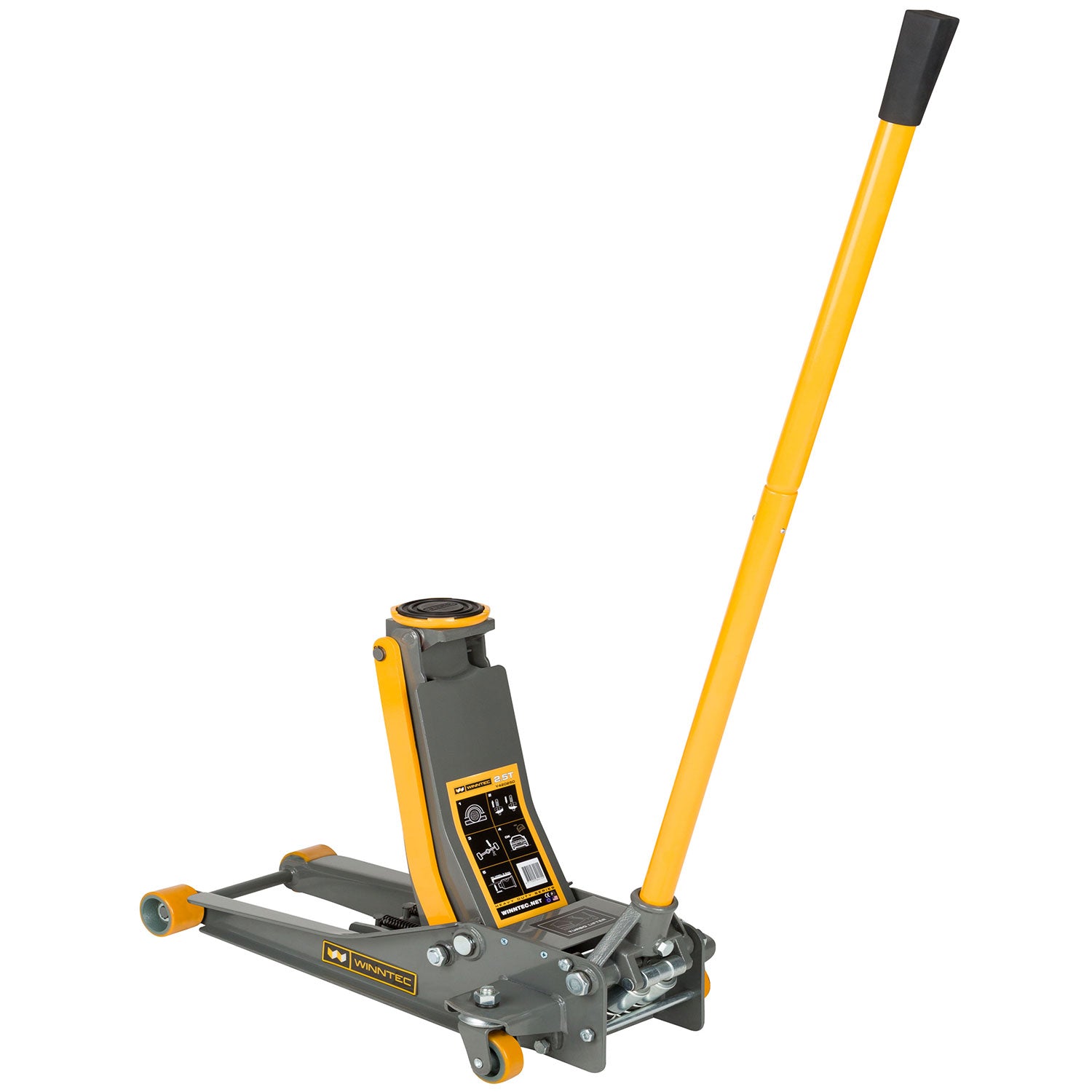 WINNTEC® 2 Ton Low-Profile Turbo-Lift Trolley Jack