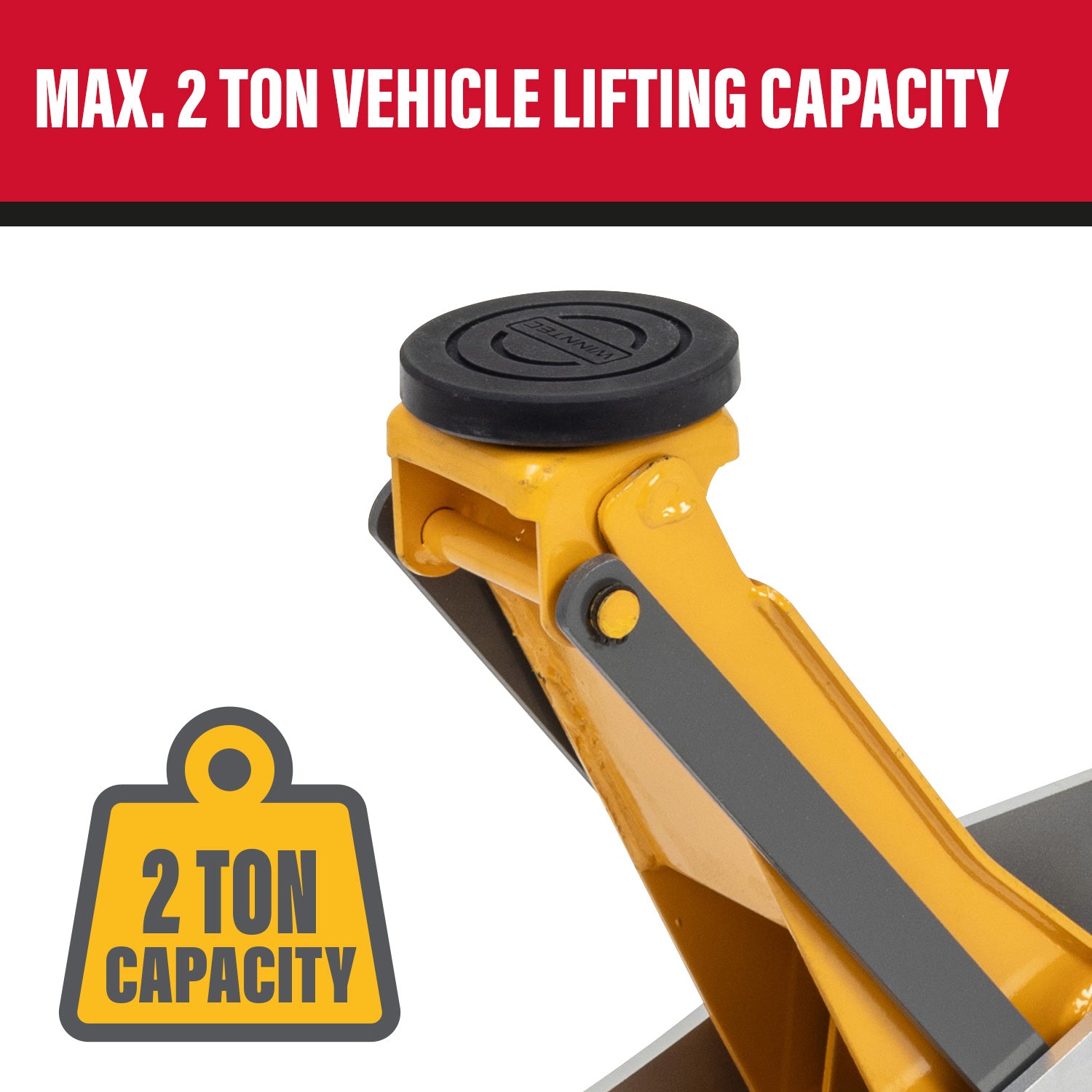 WINNTEC® Aluminium/Steel Trolley Jack with Turbo-Lift, 2 Tonne (09707)
