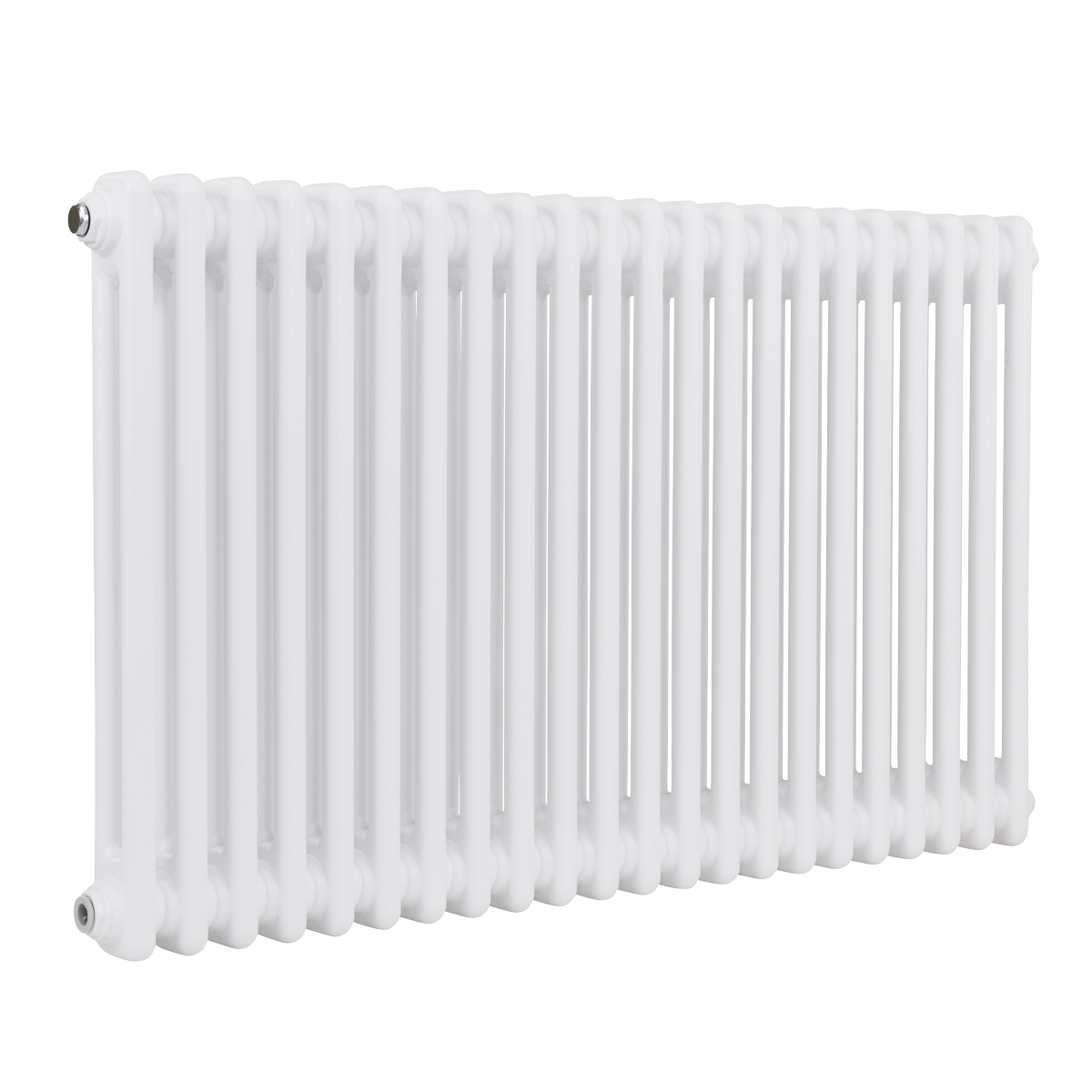 Baridi Horizontal Traditional 2 Column Radiator 600 x 1012mm – White