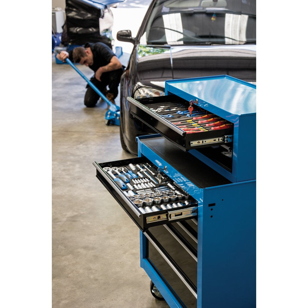Draper Mid-Box Tool Chest 26", 2 Drawer, Blue (14958)
