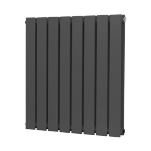 Baridi Horizontal Radiator Contemporary Double Flat Panel Design 600 x 560mm – Anthracite