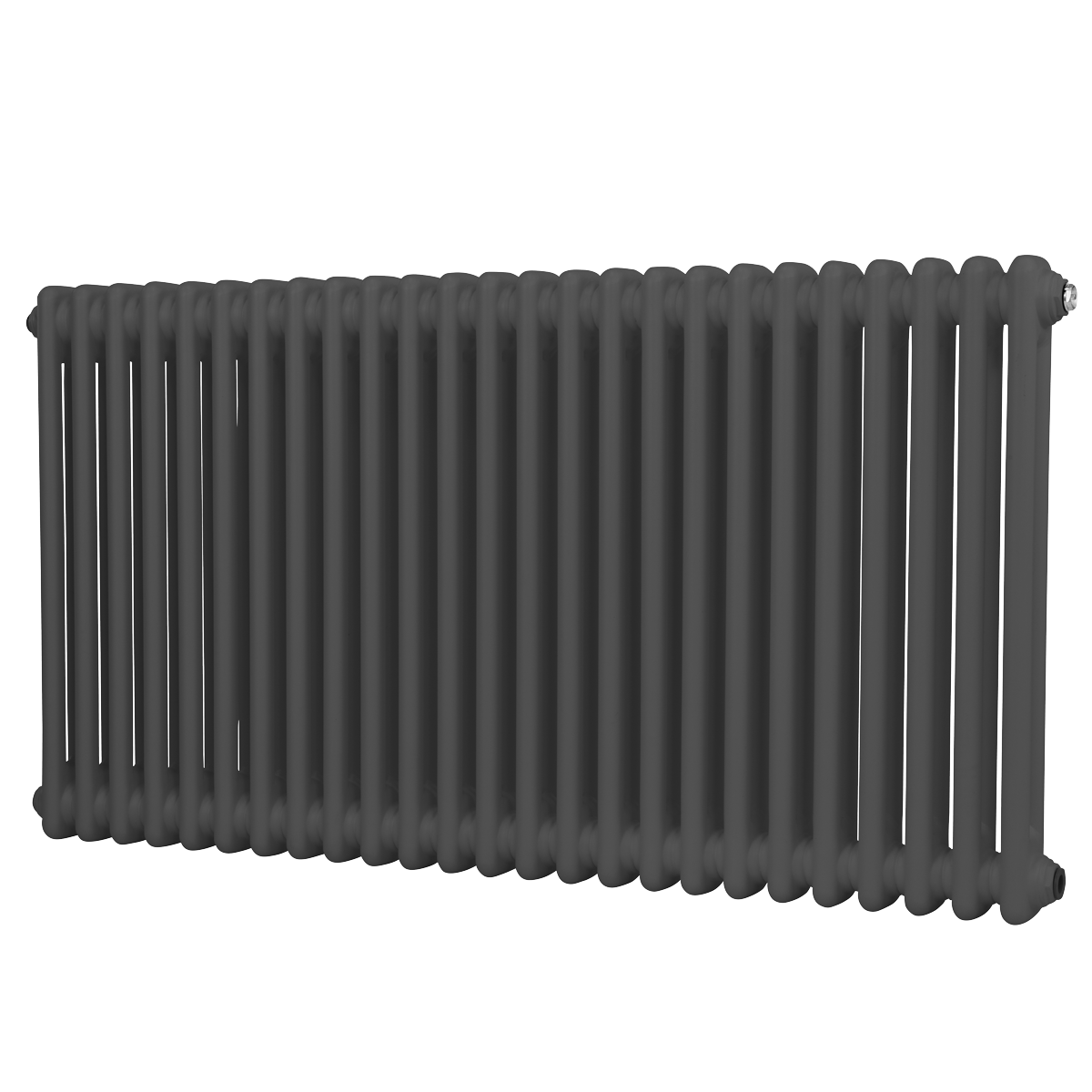 Baridi Horizontal Traditional 2 Column Radiator 600 x 1147mm – Anthracite
