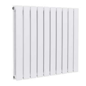 Baridi Horizontal Radiator Contemporary Double Flat Panel Design 600 x 700mm - White