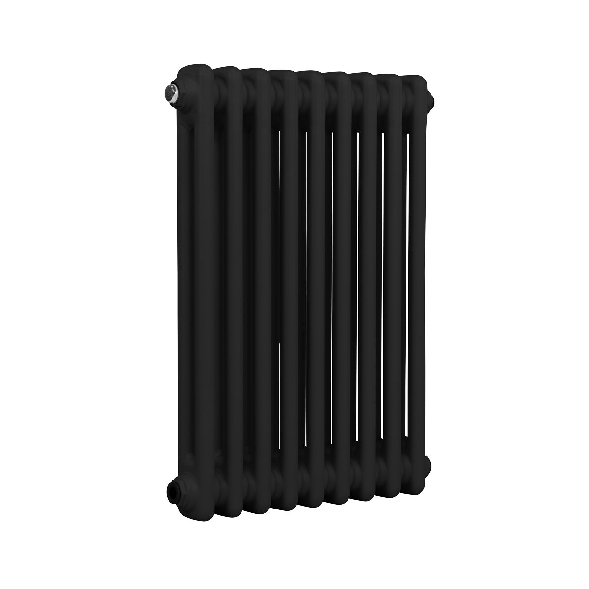 Baridi Horizontal Traditional 2 Column Radiator 600 x 427mm – Black