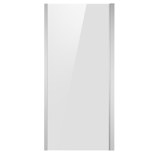 Baridi Side Panel for Sliding Shower Doors, 6mm Tempered Glass - Chrome