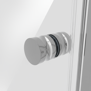Bi-Fold Shower Door 800 x 1850mm, 6mm Tempered Glass, Reversible - Chrome