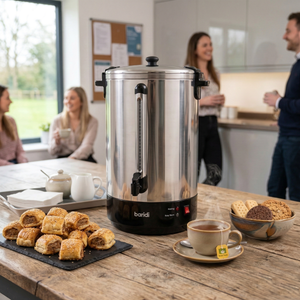 Baridi Hot Water Boiler, Tea Urn 30L Capacity - Stainless Steel