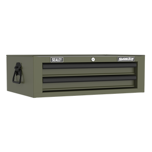 Superline PRO® Mid-Box Tool Chest 2 Drawer - Khaki