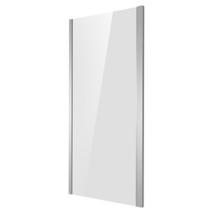 Baridi Side Panel for Sliding Shower Doors, 6mm Tempered Glass - Chrome