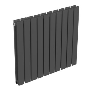 Baridi Horizontal Radiator Contemporary Double Flat Panel Design 600 x 700mm – Anthracite