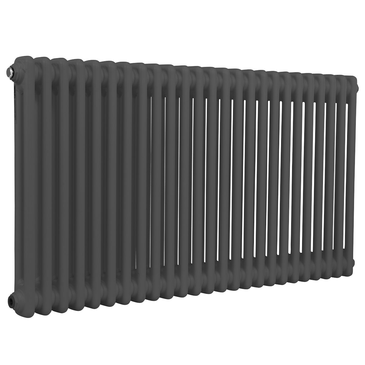 Baridi Horizontal Traditional 2 Column Radiator 600 x 1147mm – Anthracite