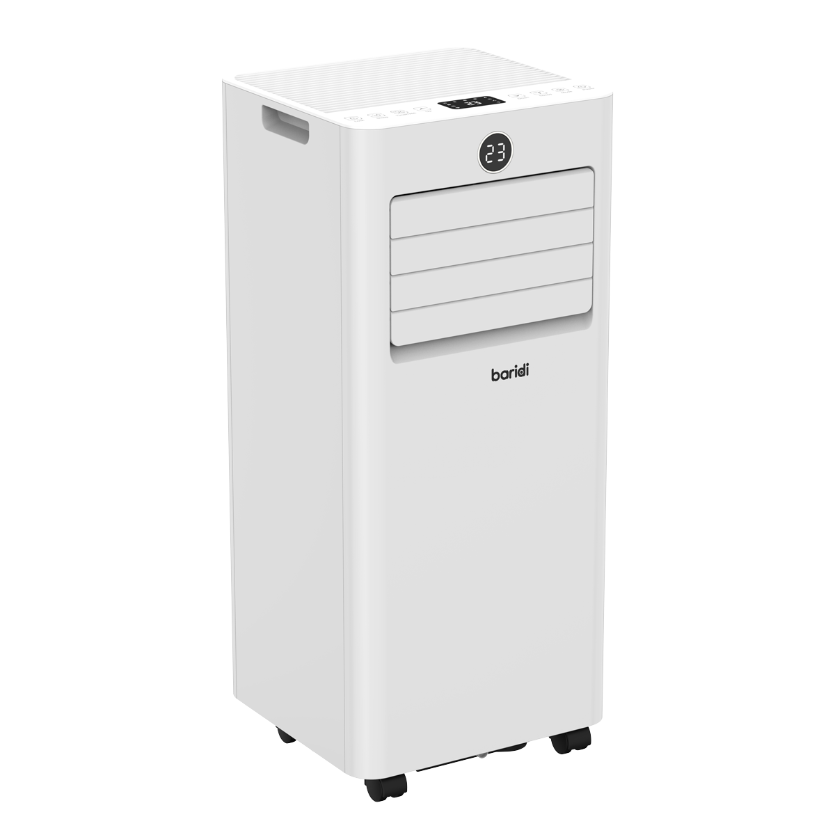 Baridi 5-in-1 Portable Air Conditioner/Dehumidifier/Air Cooler with Window Sealing Kit 7,000Btu/hr - White