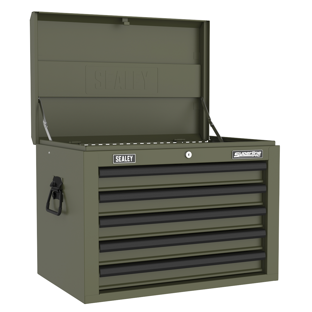 Superline PRO® Heavy-Duty Topchest 5 Drawer - Khaki