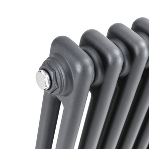 Baridi Horizontal Traditional 2 Column Radiator 600 x 1012mm – Anthracite