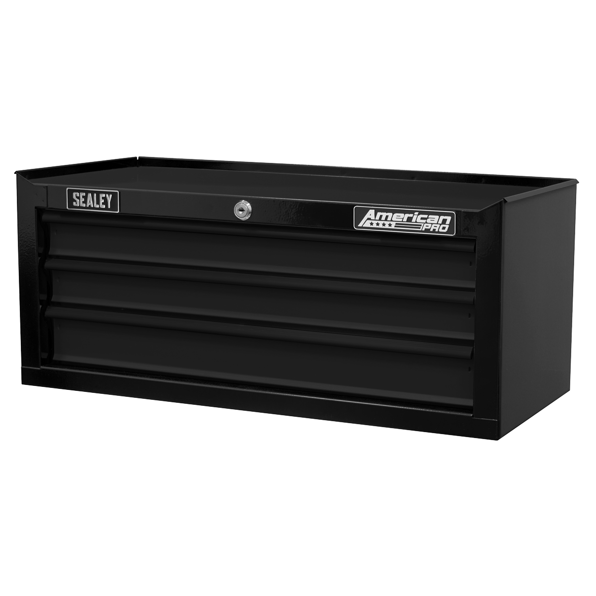 American PRO® Mid-Box Tool Chest 3 Drawer - Black