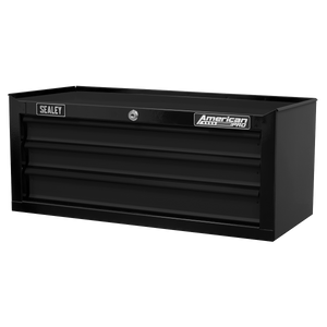 American PRO® Mid-Box Tool Chest 3 Drawer - Black