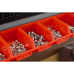 Steel Workbench with Pegboard 1m