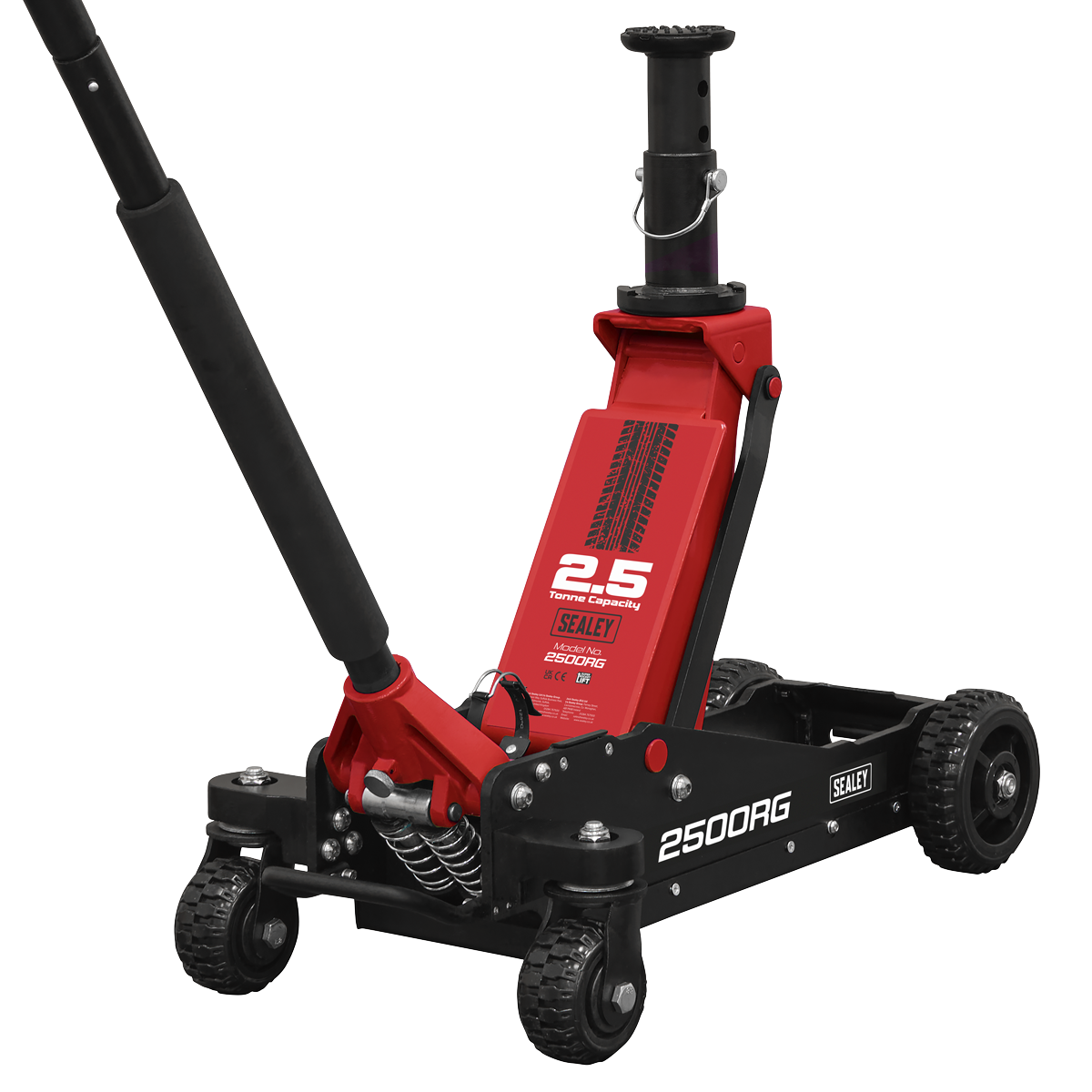 Big Wheel Hybrid Trolley Jack with Rocket Lift, 2.5 Tonne (2500RG)