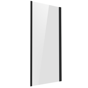 Side Panel for Sliding Shower Doors, 6mm Tempered Glass - Black