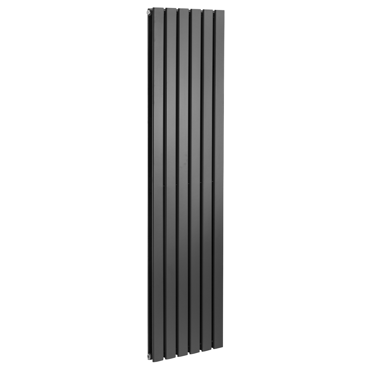 Baridi Vertical Radiator Contemporary Double Flat Panel Design 420 x 1800mm – Black
