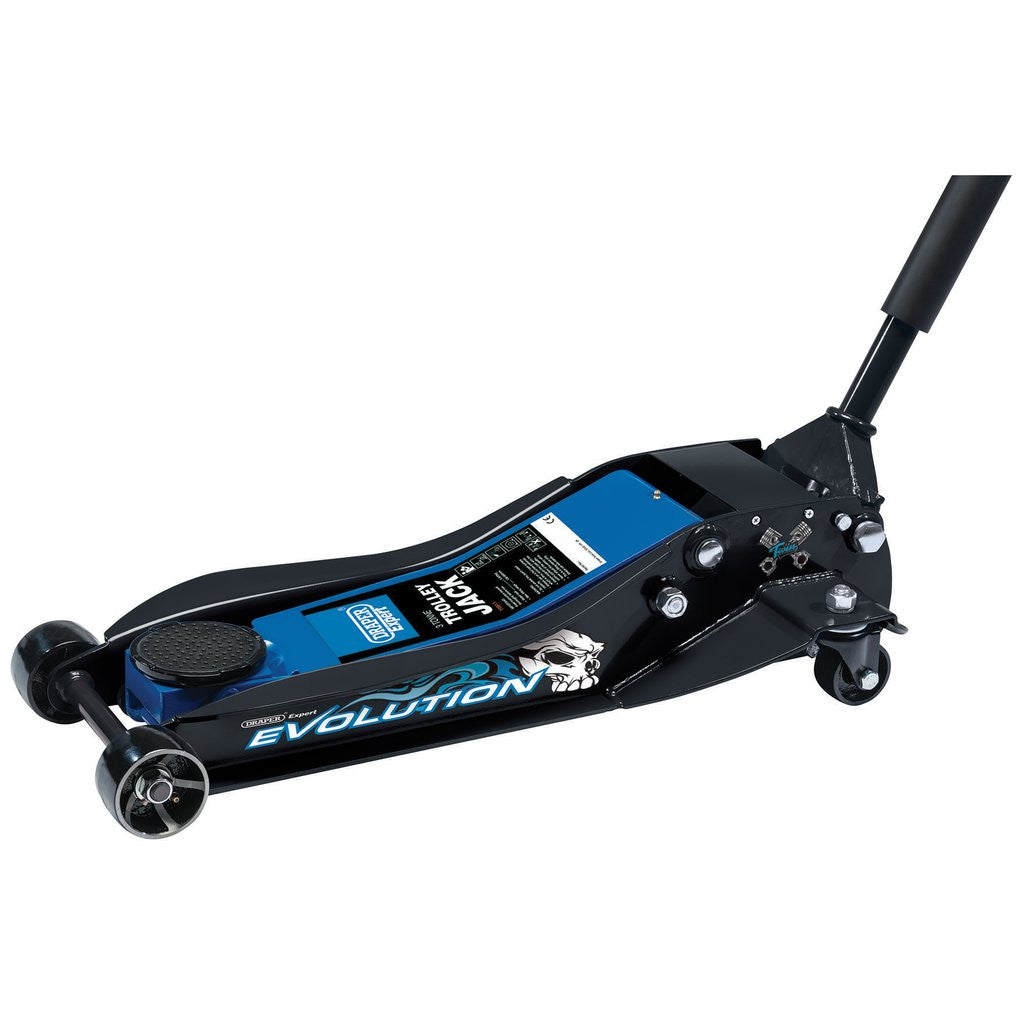 Draper Expert Evolution Low Profile Trolley Jack with Quick Lift, 3 Tonne (70811)