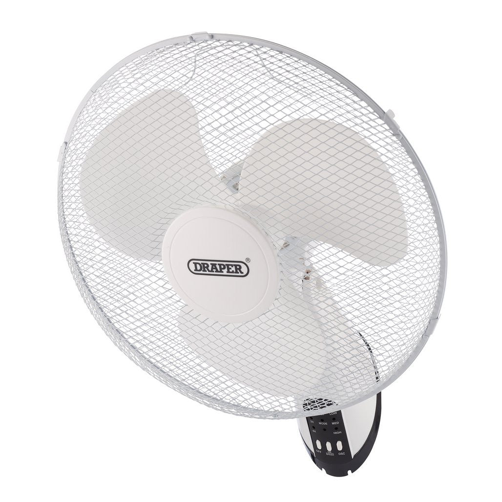 Draper Oscillating Wall Fan 16" with Remote Control, 3-Speed (70975)