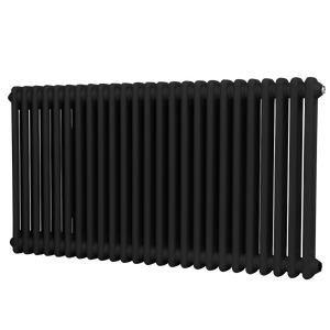 Baridi Horizontal Traditional 2 Column Radiator 600 x 1147mm – Black