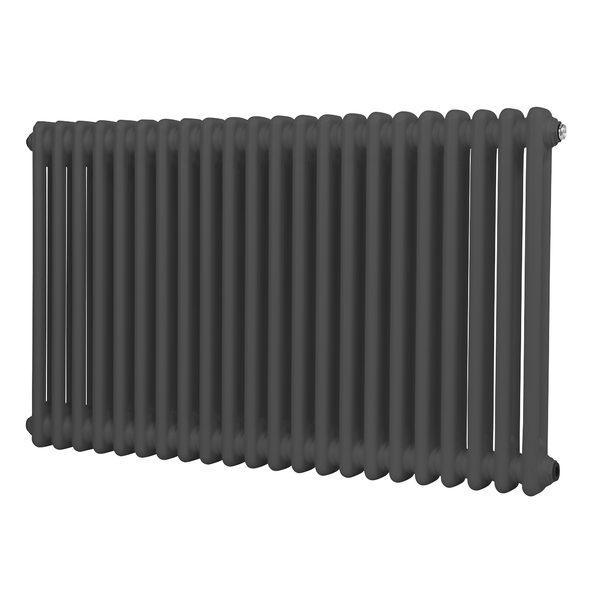Baridi Horizontal Traditional 2 Column Radiator 600 x 1012mm – Anthracite