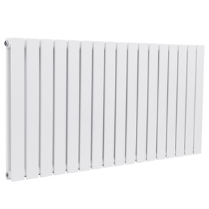 Baridi Horizontal Radiator Contemporary Double Flat Panel Design 600 x 1190mm – White