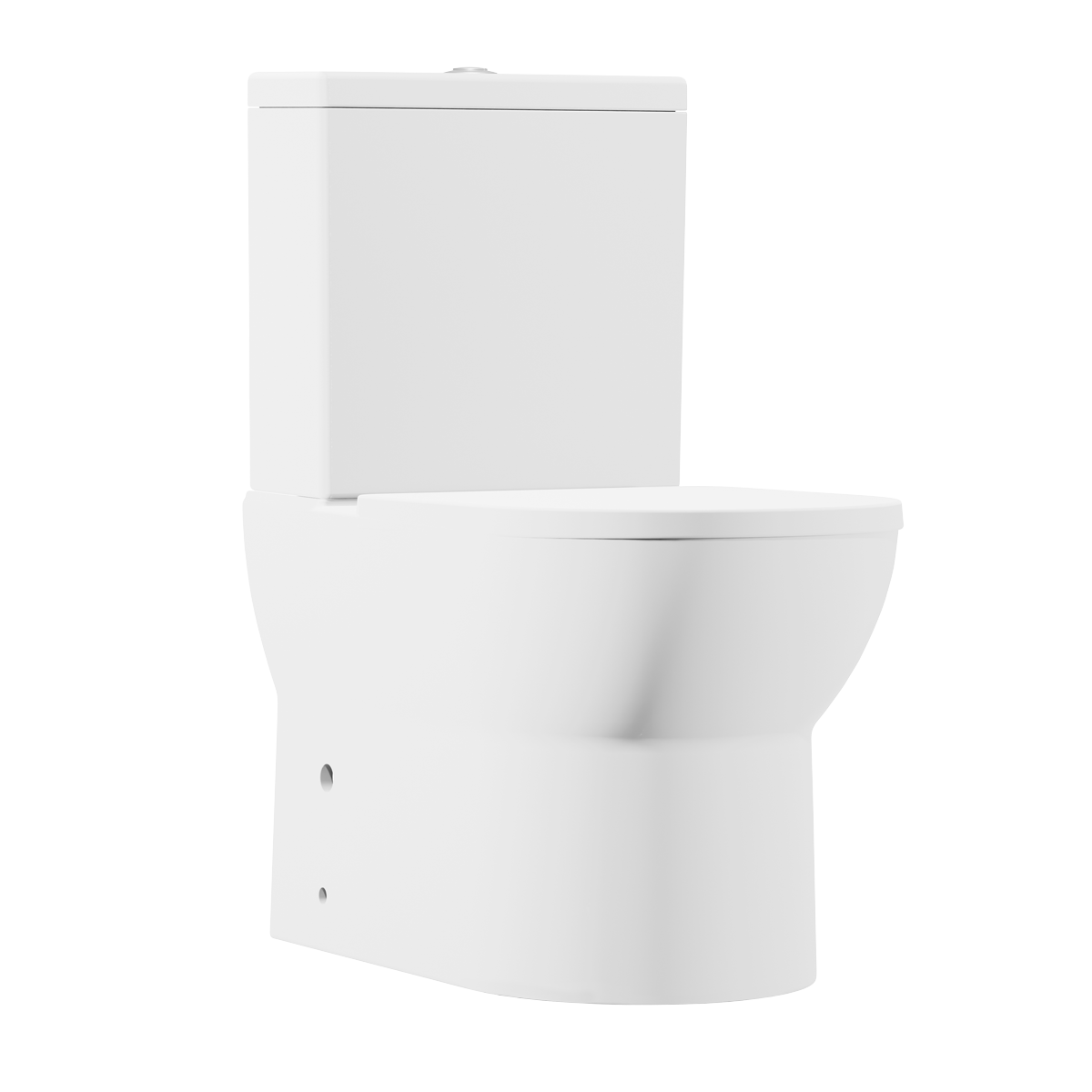 Baridi Close-Coupled Toilet with Soft Close Seat, Dual Flush Cistern & Rimless Flush – White