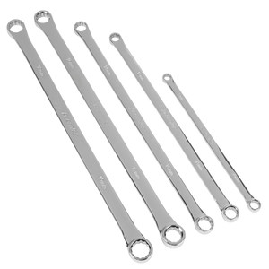 Extra-Long Double End Ring Spanner Set 5pc