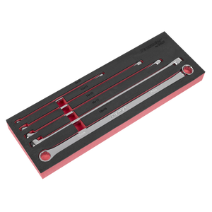Extra-Long Double End Ring Spanner Set 5pc