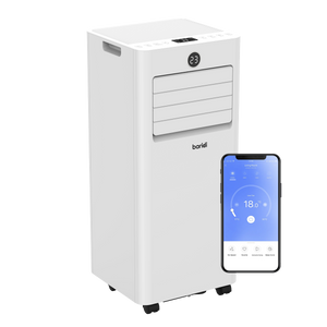 Baridi 5-in-1 Portable Air Conditioner/Dehumidifier/Air Cooler with Window Sealing Kit 7,000Btu/hr - White