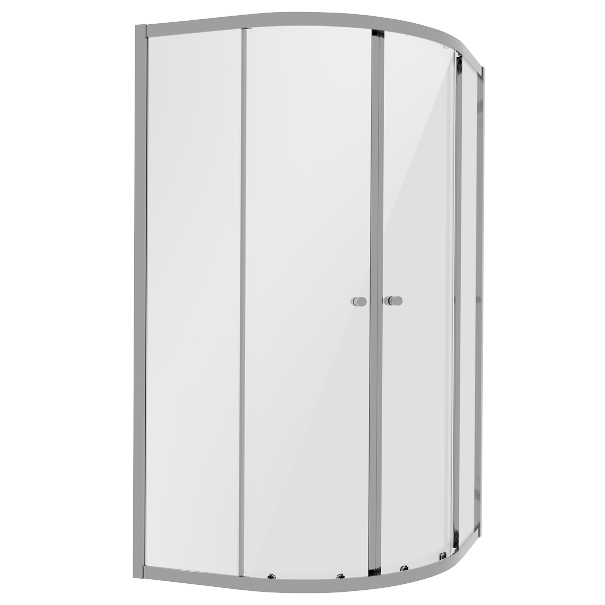 Quadrant Shower Entry Enclosure 900 x 900 x 1850mm with 6mm Tempered Glass - Chrome