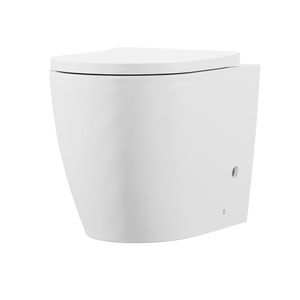 Back-to-Wall Toilet with Soft Close Seat & Rimless Flush – White