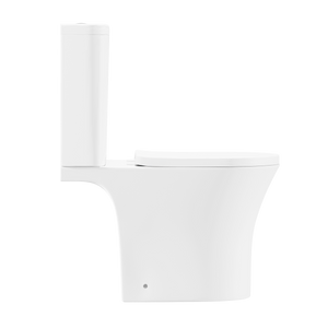 Baridi Close-Coupled Toilet with Soft Close Seat, Dual Flush Cistern & Rimless Flush – White