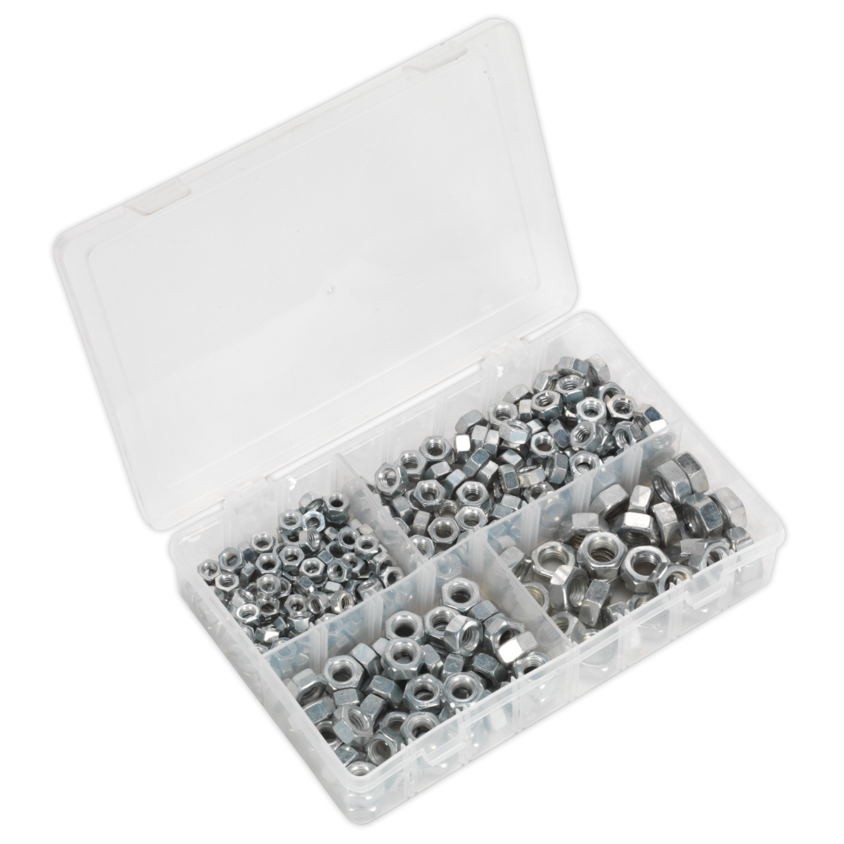 Steel Nut Assortment 1/4"-1/2"UNF 320pc
