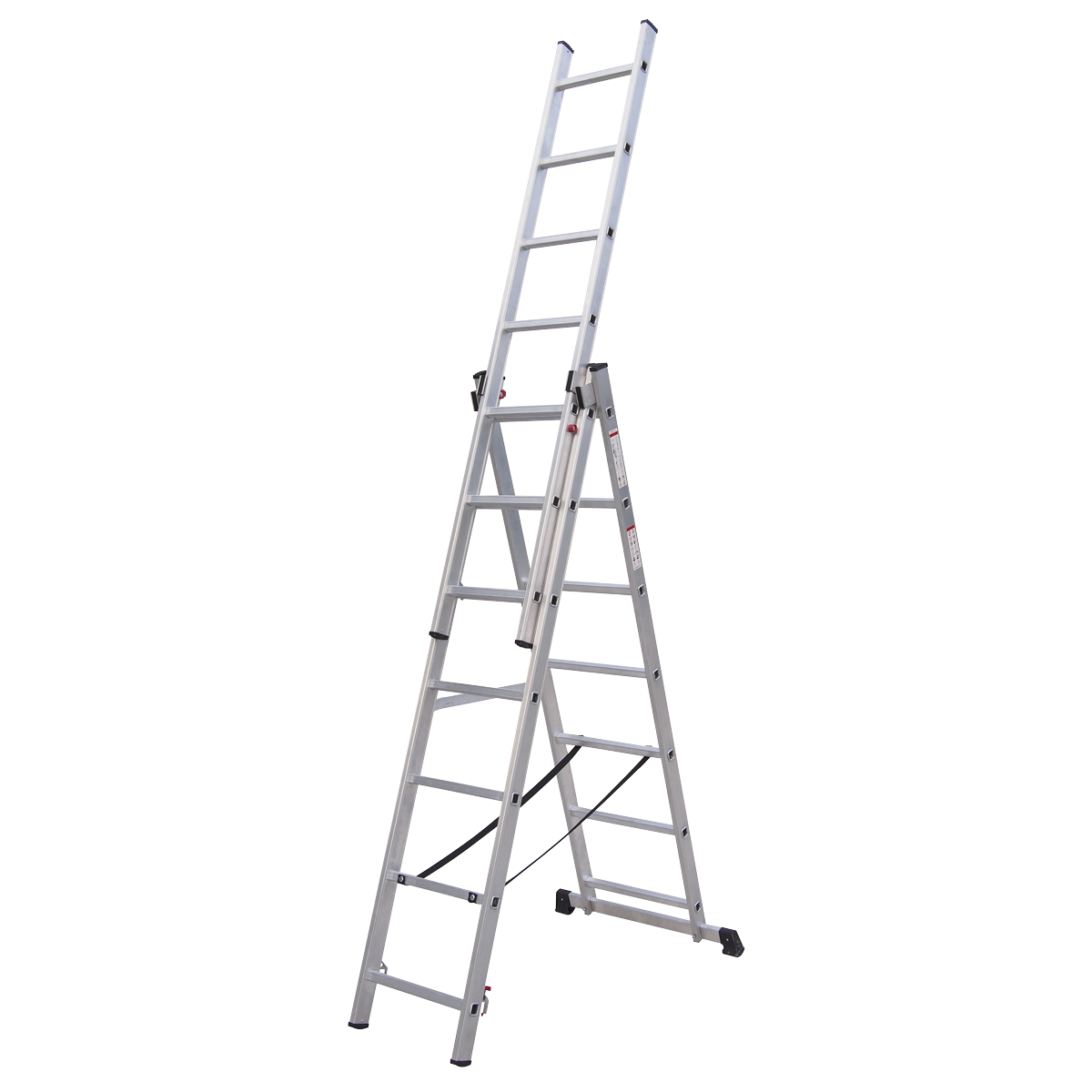 Extension Combination Ladder 3 x 7 Aluminium - EN 131