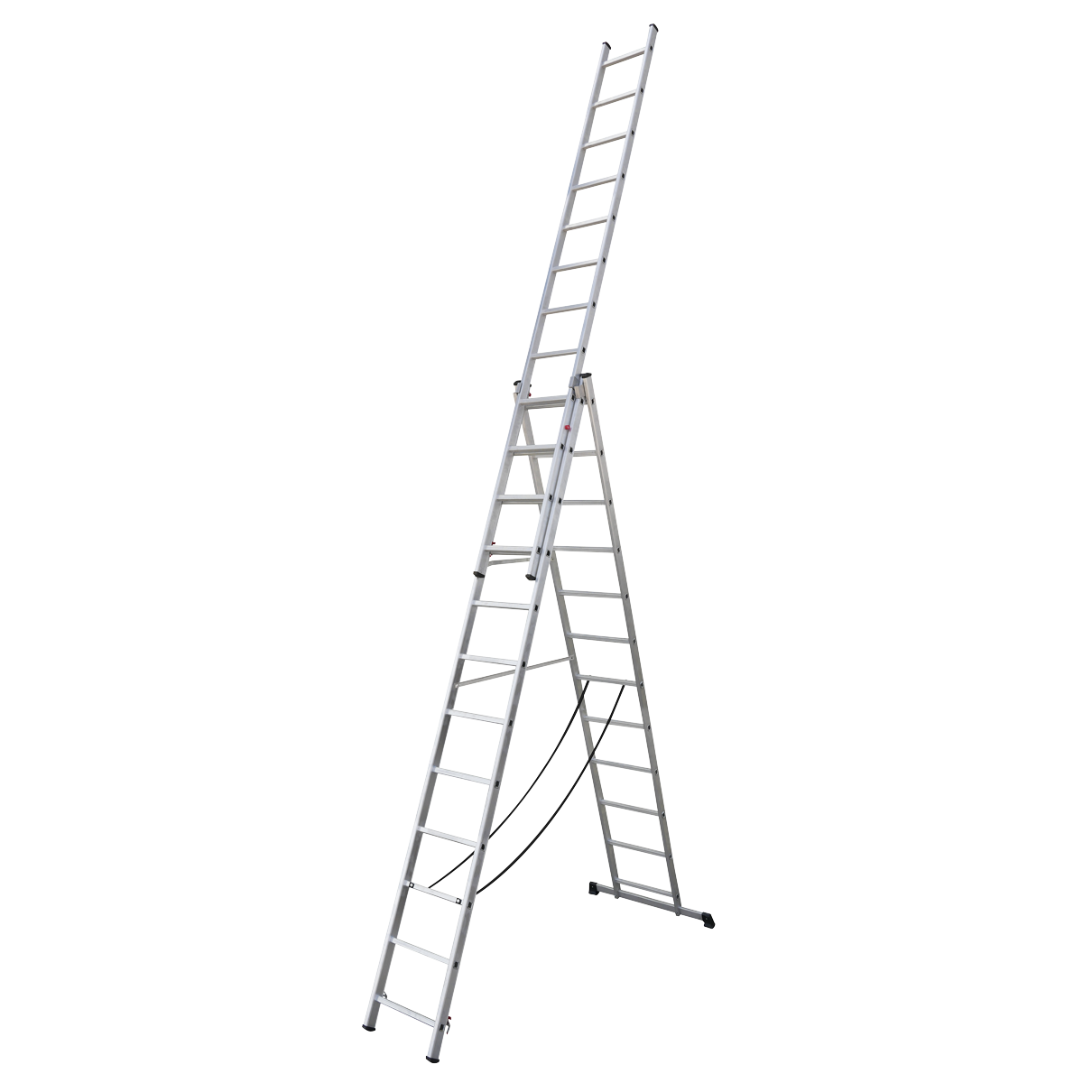 Extension Combination Ladder 3 x 12 Aluminium - EN 131