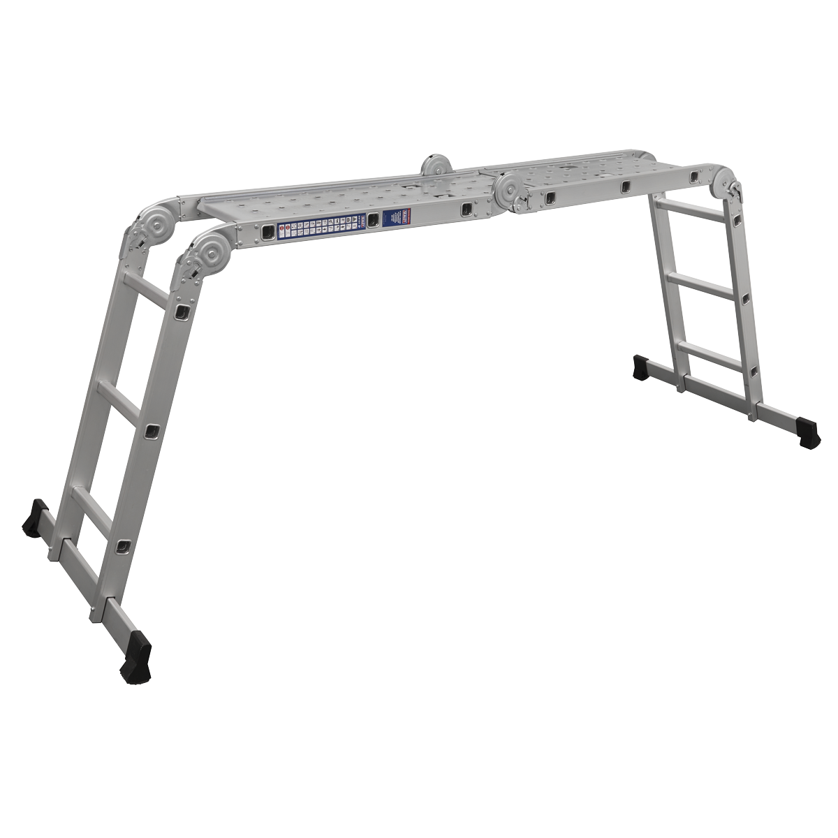 4-Way Aluminium Folding Platform Ladder - EN 131