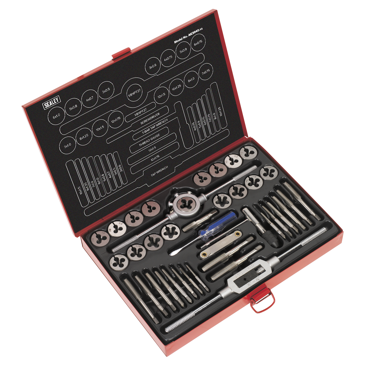 Metric Tap & Die Set Split Dies 40pc