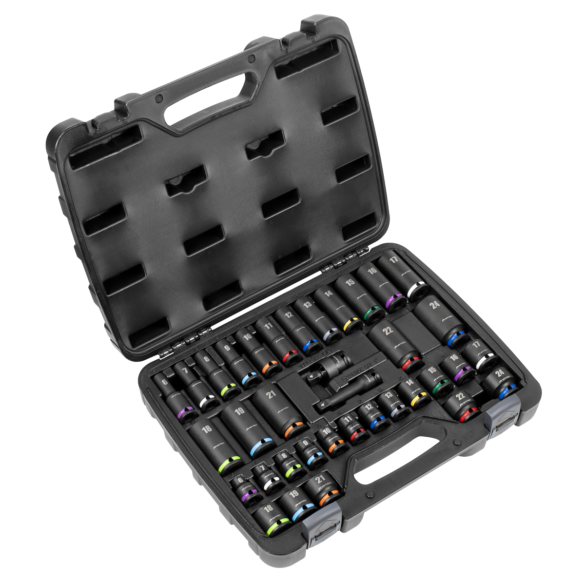 Premier Impact Socket Set 3/8"Sq Drive 36pc