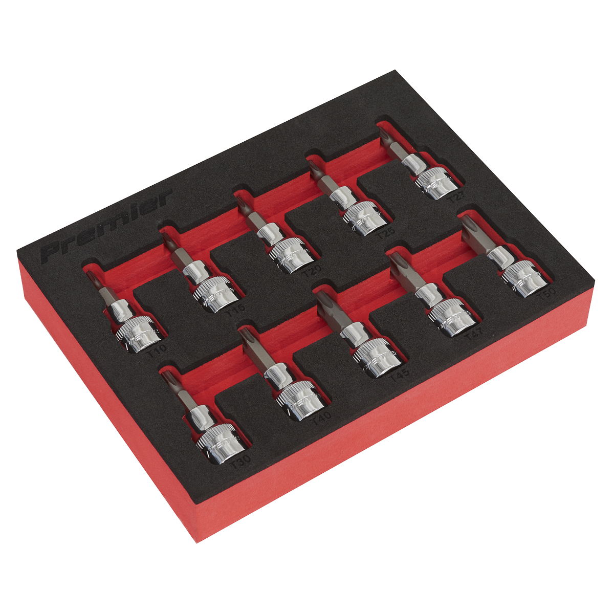 Premier TRX-Star* Socket Bit Set 3/8"Sq Drive 10pc