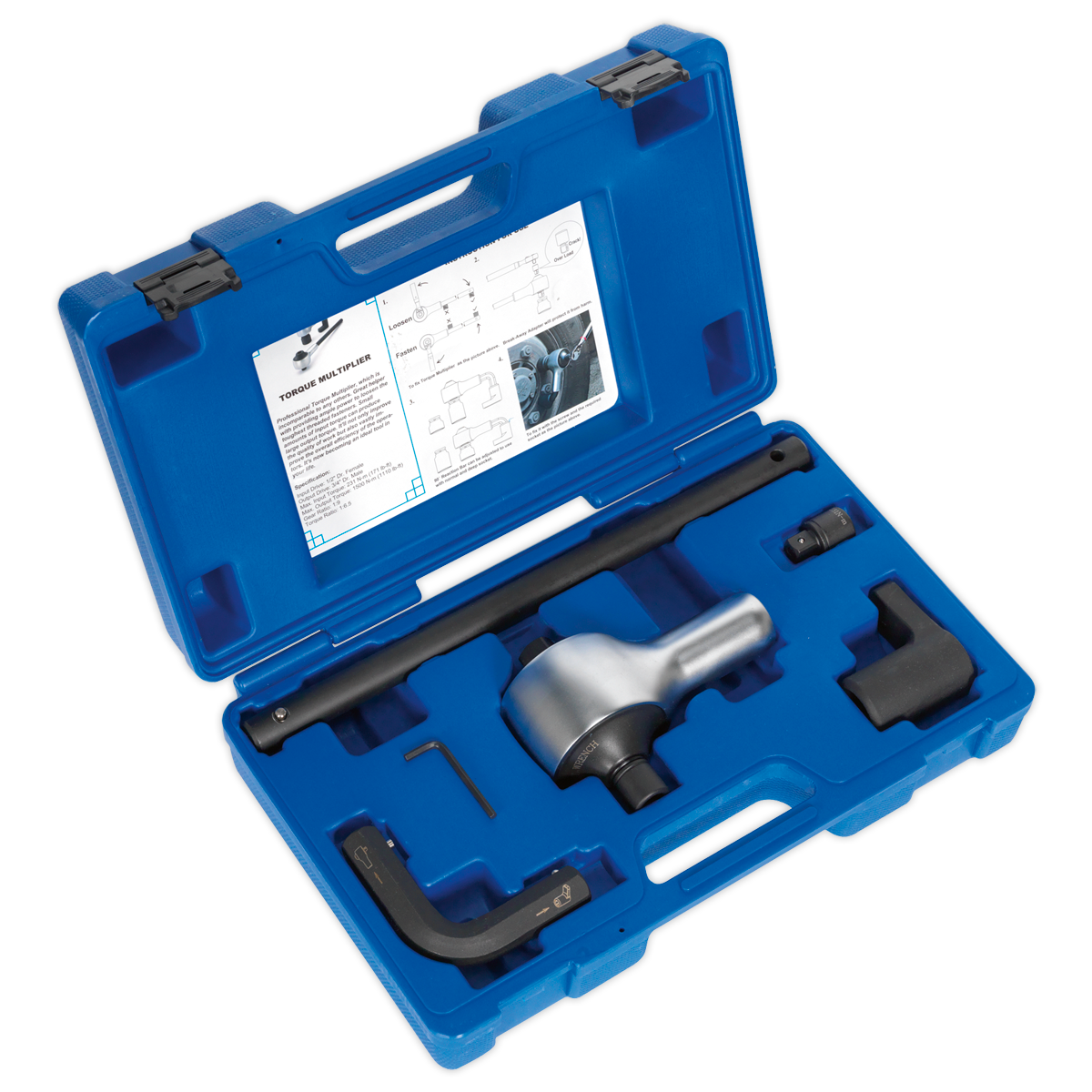 Premier Torque Multiplier Set 1/2"-3/4"Sq Drive 7pc