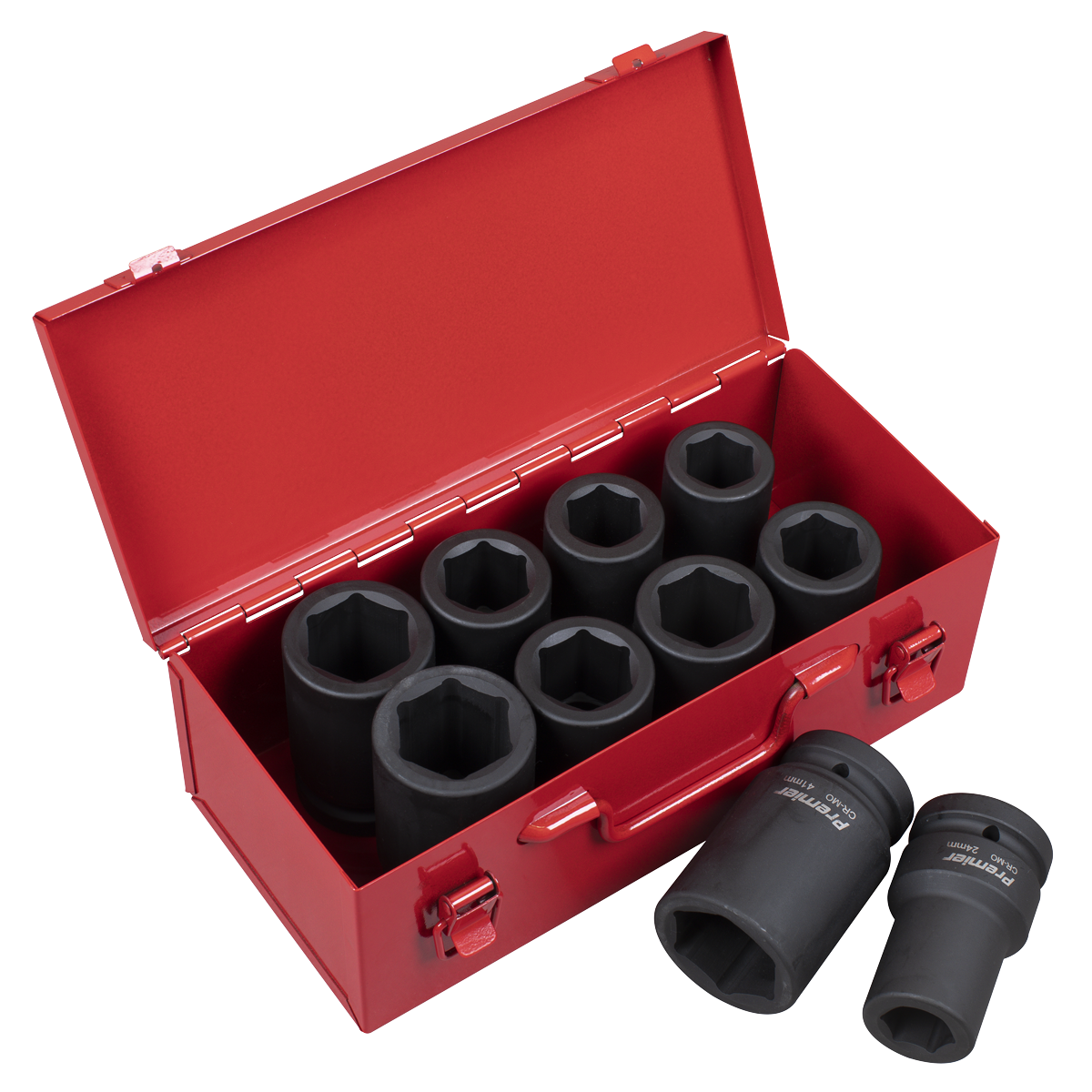 Premier Metric/Imperial Deep Impact Socket Set 1"Sq Drive 10pc